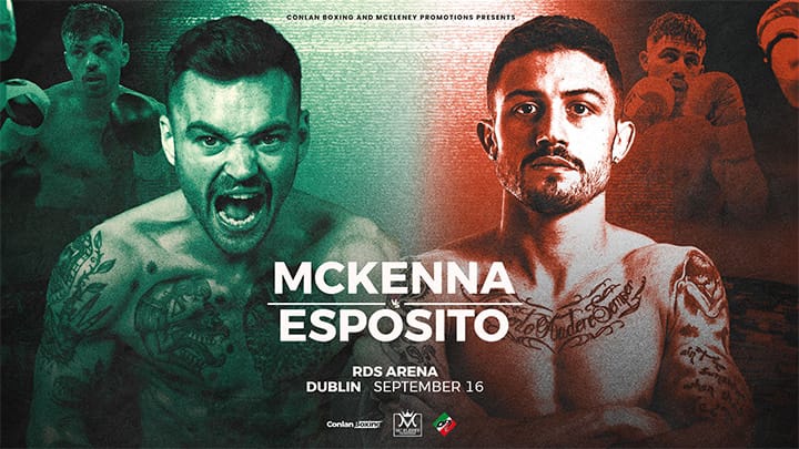 Nicholas Esposito vs Tyron McKenna per il Mondiale IBO dei pesi Welter