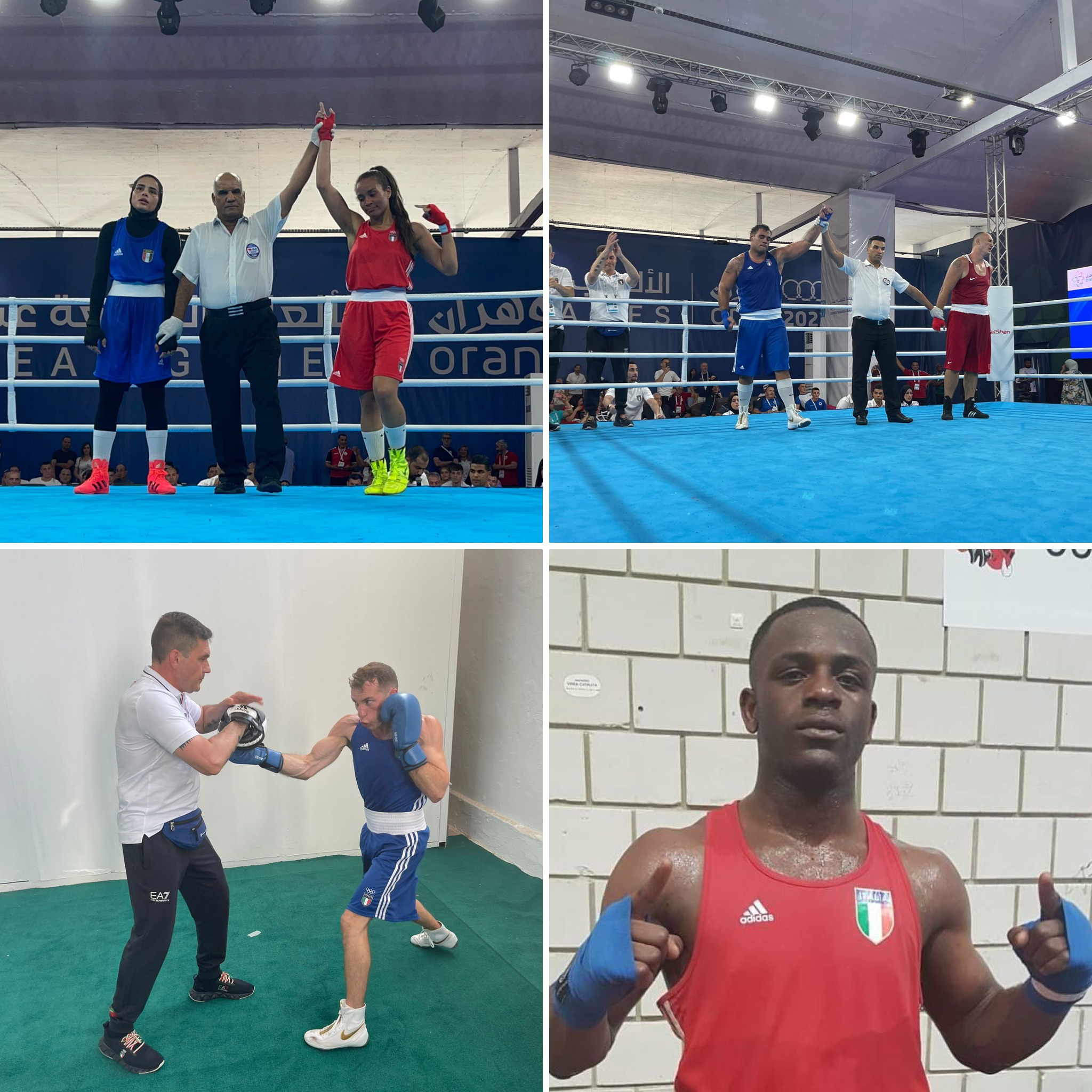 XIX Edizione Giochi del Mediterraneo - Oran 2022: Day 2 Vincono la 66 Kg Gemini e Fiaschetti +91Kg - Sconfitte per  Iozia 57 e Commey 81 