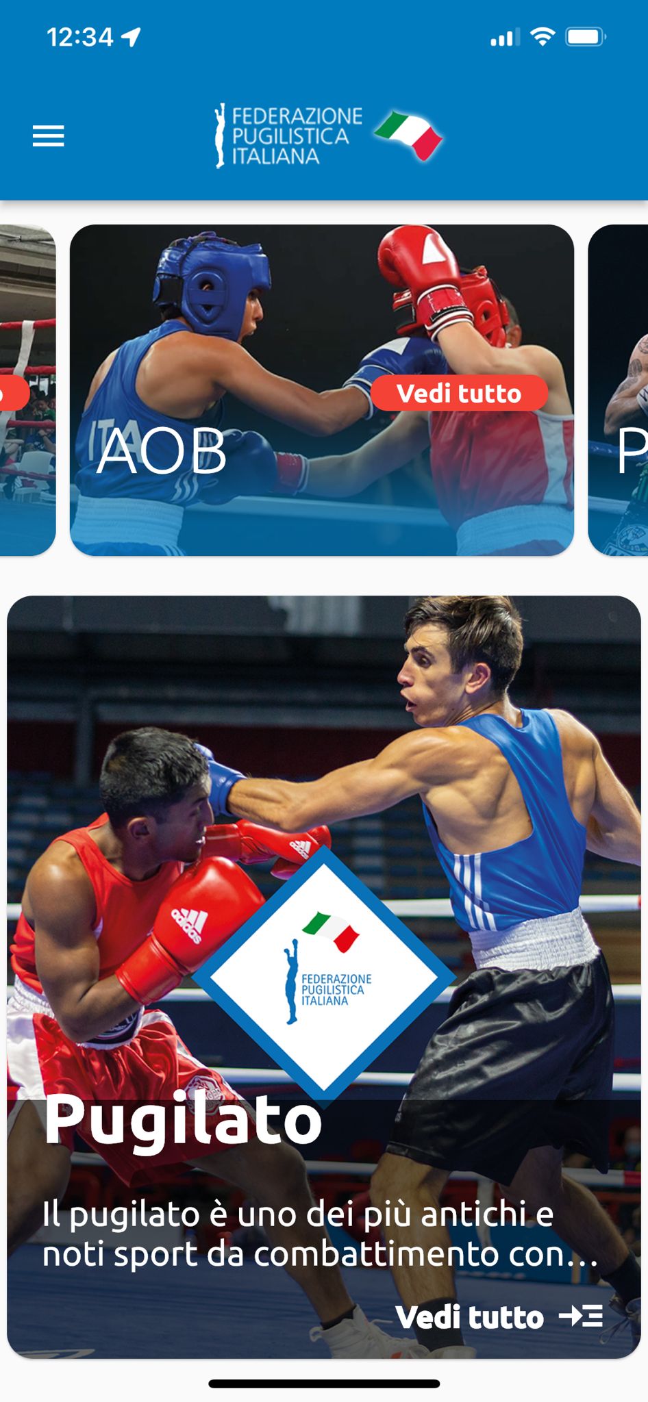 MYFPI L'APP UFFICIALE DELLA FEDERAZIONE PUGILISTICA ITALIANA DISPONIBILE NEGLI STORE IOS E ANDROID - DAL 1° OTTOBRE OBBLIGO DEL LIBRETTO ELETTRONICO 