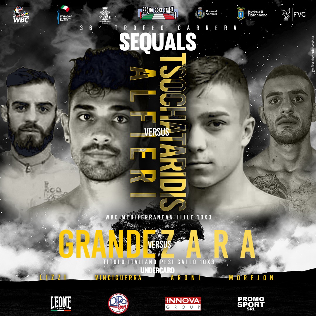 Il 16 Luglio p.v. grande serata Promo Boxe nel 36° Trofeo Carnera