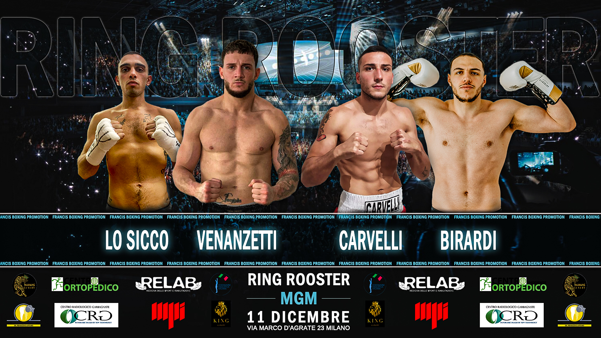 L'11 dicembre a Ring Roosters una serata in stile newyorkese 