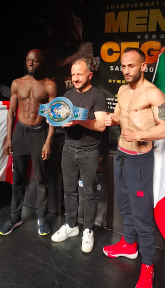 TUTTO PRONTO PER LA SFIDA CEGLIA VS MENDY PER L'EUROPEO LEGGERI - INFO LIVESTREAMING