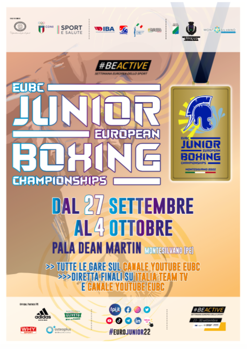 UNA settimana all'inizio degli Europei Junior M/F 2022 di Montesilvano (PE) - 13 Azzurrini e 9 Azzurrine tra i protagonisti