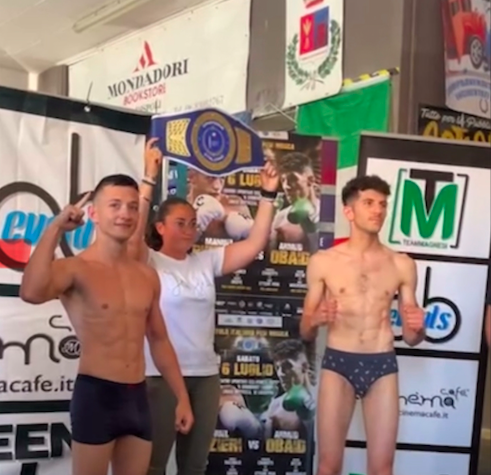 Titolo Italiano Pesi Mosca: DOMANI 6/7 LA SFIDA RIZZIERI VS OBAID 