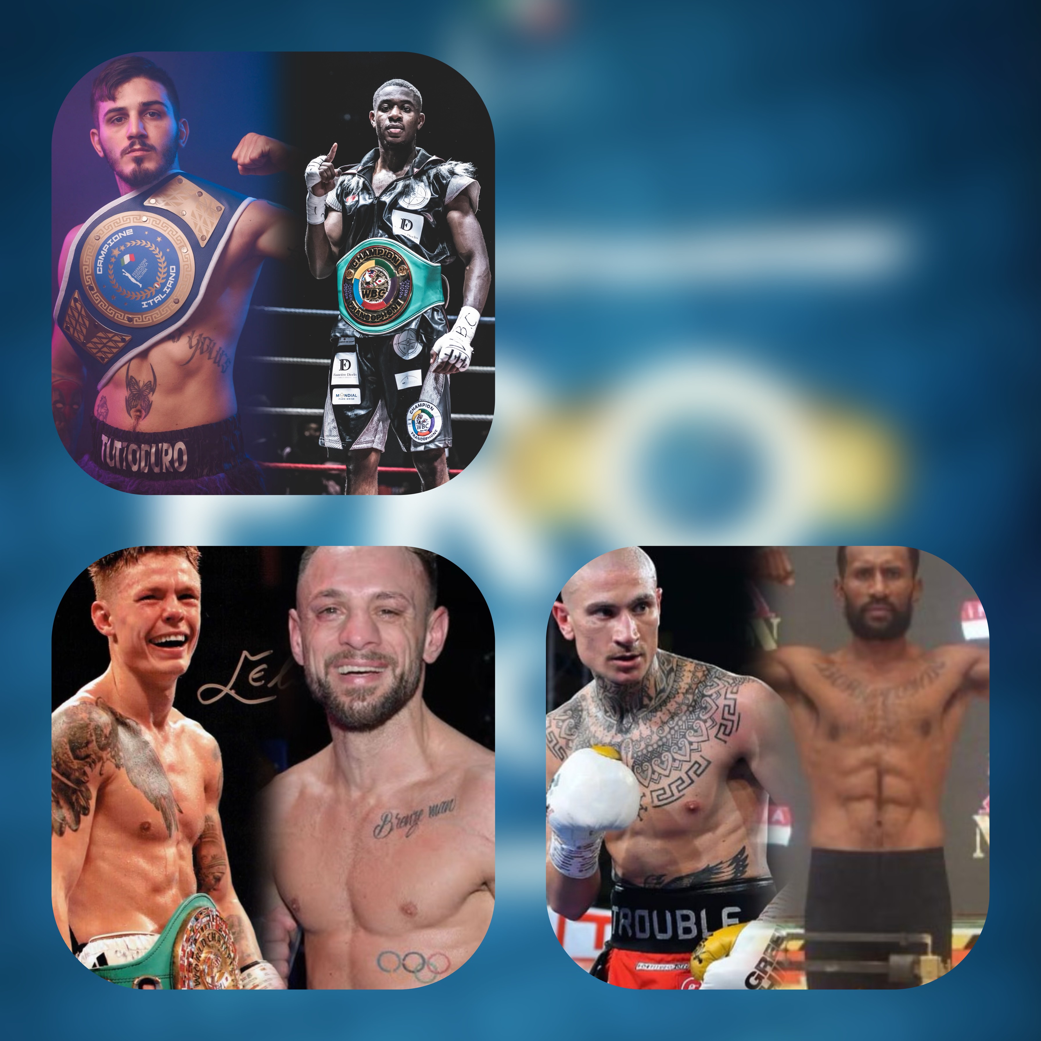 Tre Boxer italiani saranno prossimamente impegnati in match con titolo internazionali in palio: