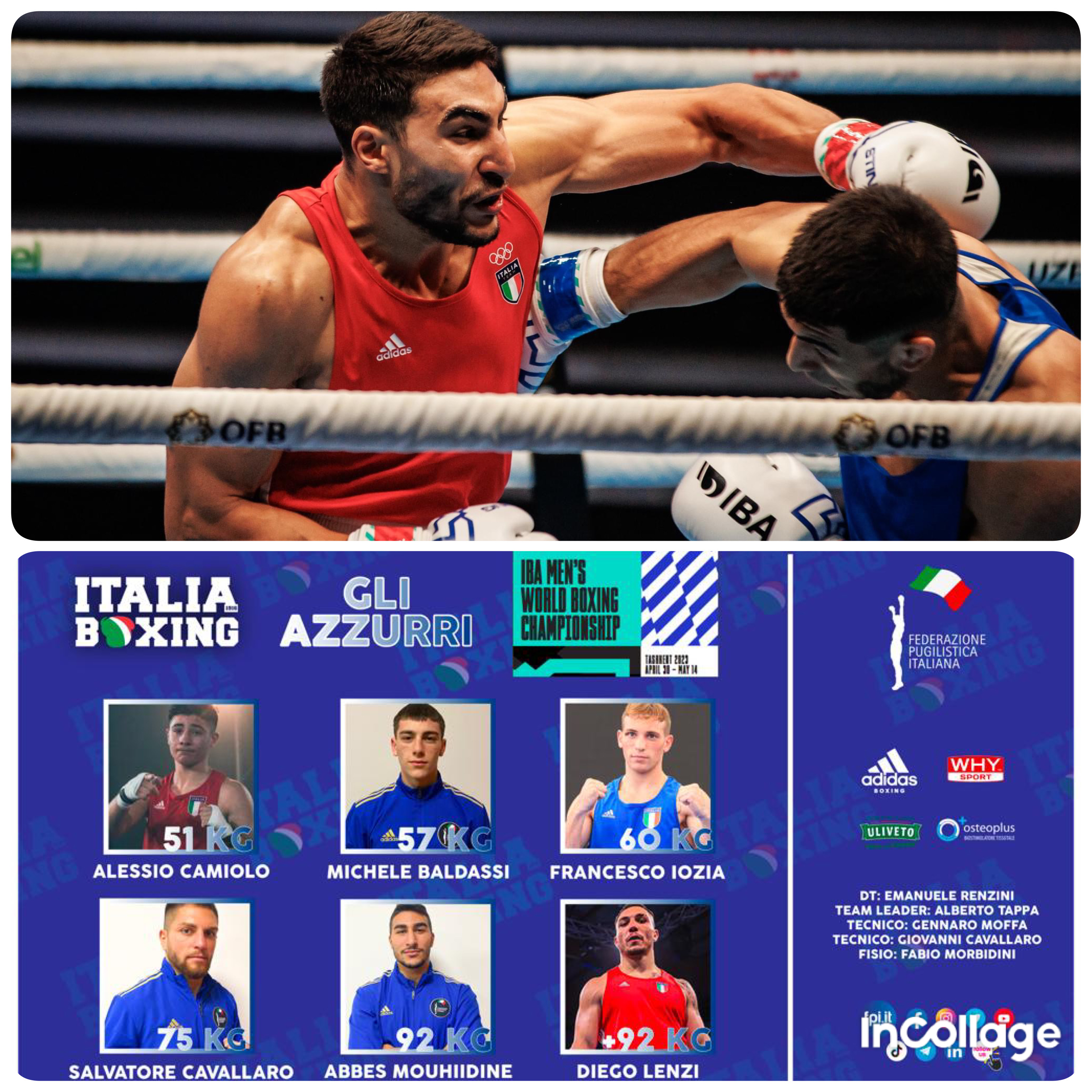 Mondiali Elite Maschili Tashkent (UZB) 2023 - OGGI BREAK, DOMANI SEMIFINALE 92 KG PER IL NOSTRO ABBES MOUHIIDINE - INFO ORARI E LIVESTREAMING 