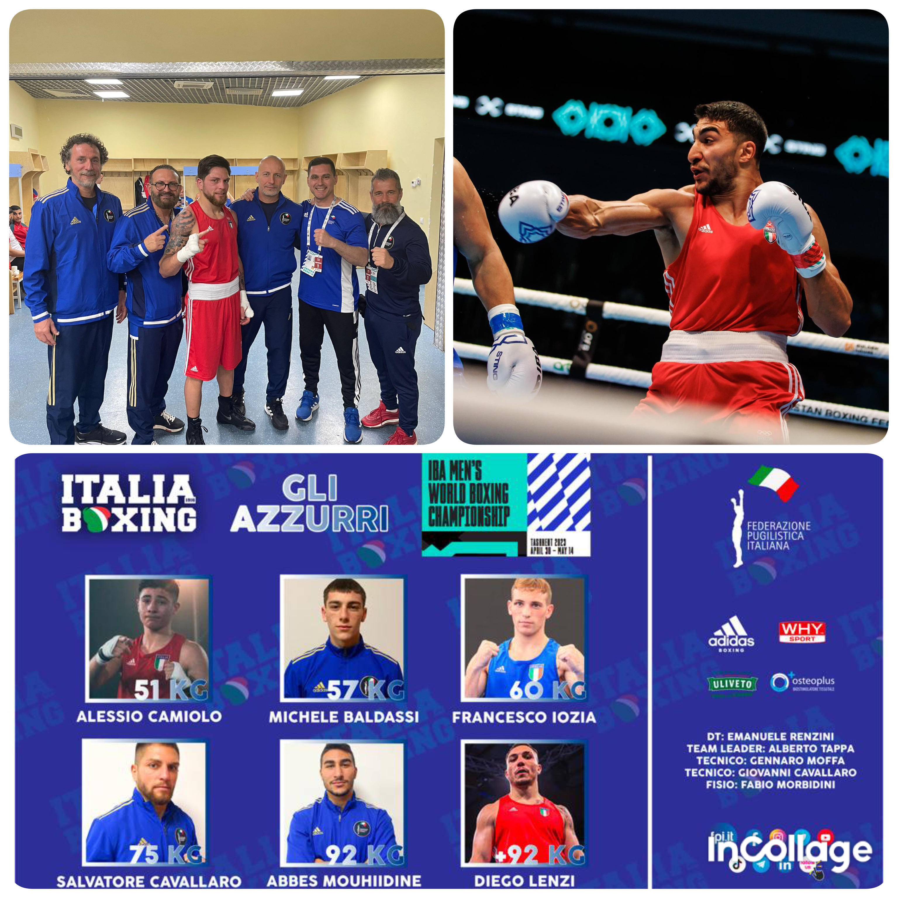 Mondiali Elite Maschili Tashkent (UZB) 2023 - DAY 7 - IL 75 KG CAVALLARO vola agli ottavi, domani sul ring il 92 Kg Mouhiidine  - INFO-LIVESTREAMING