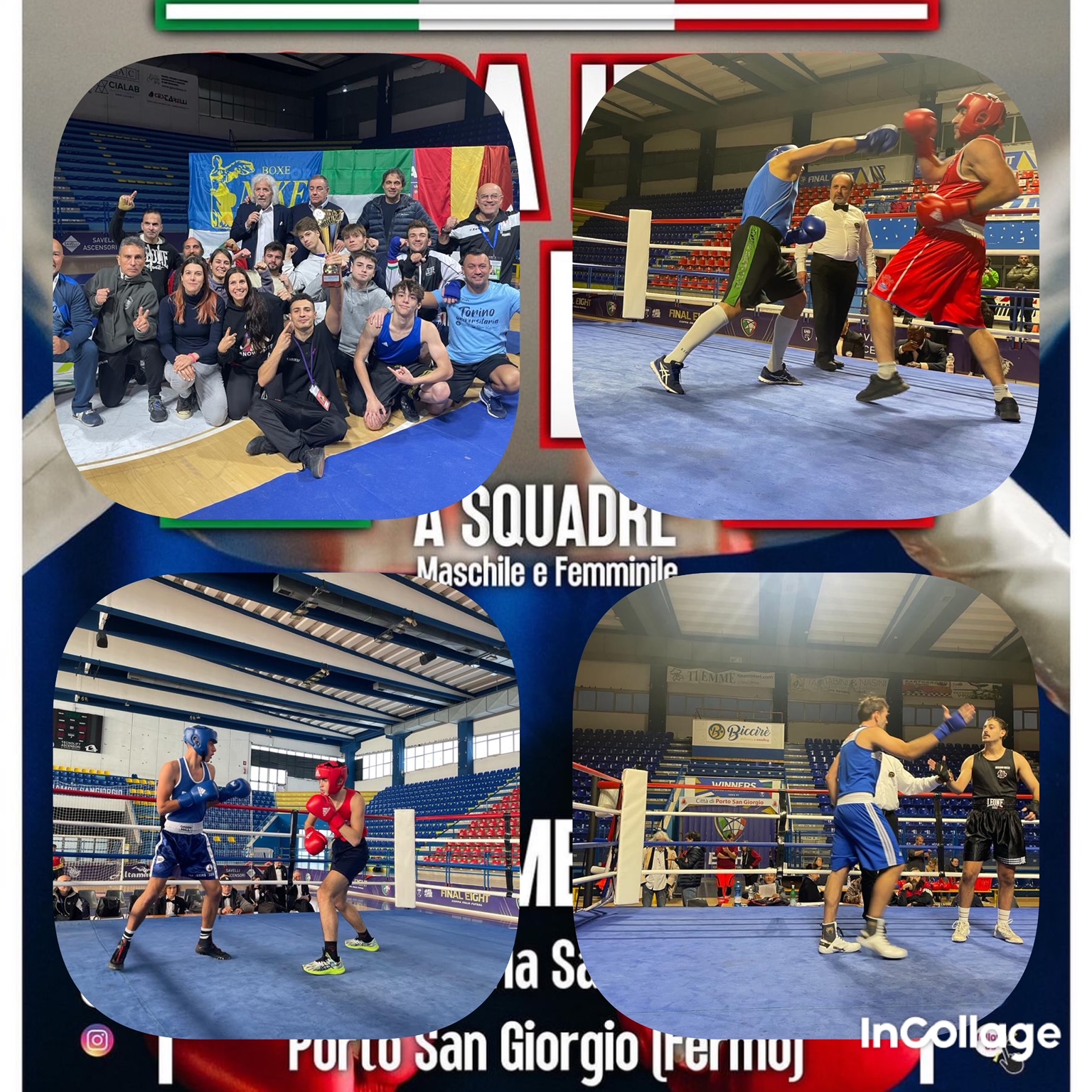 COPPA ITALIA A SQUADRE GYM BOXE 2023 - 2° GIORNATA DI MATCH AL PALASAVELLI DI PORTO SAN GIORGIO