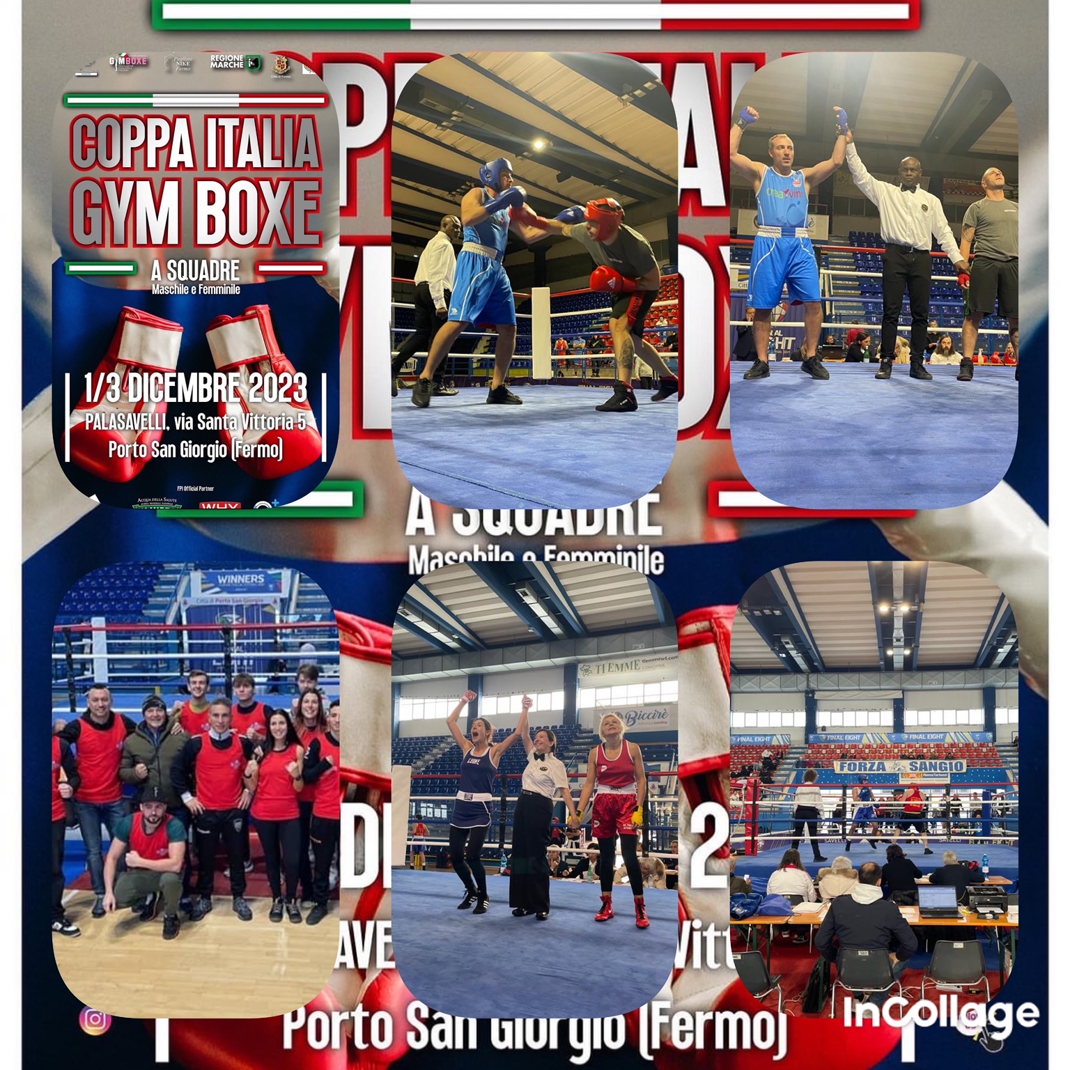 COPPA ITALIA A SQUADRE GYM BOXE 2023 - 1° GIORNATA DI MATCH AL PALASAVELLI DI PORTO SAN GIORGIO 