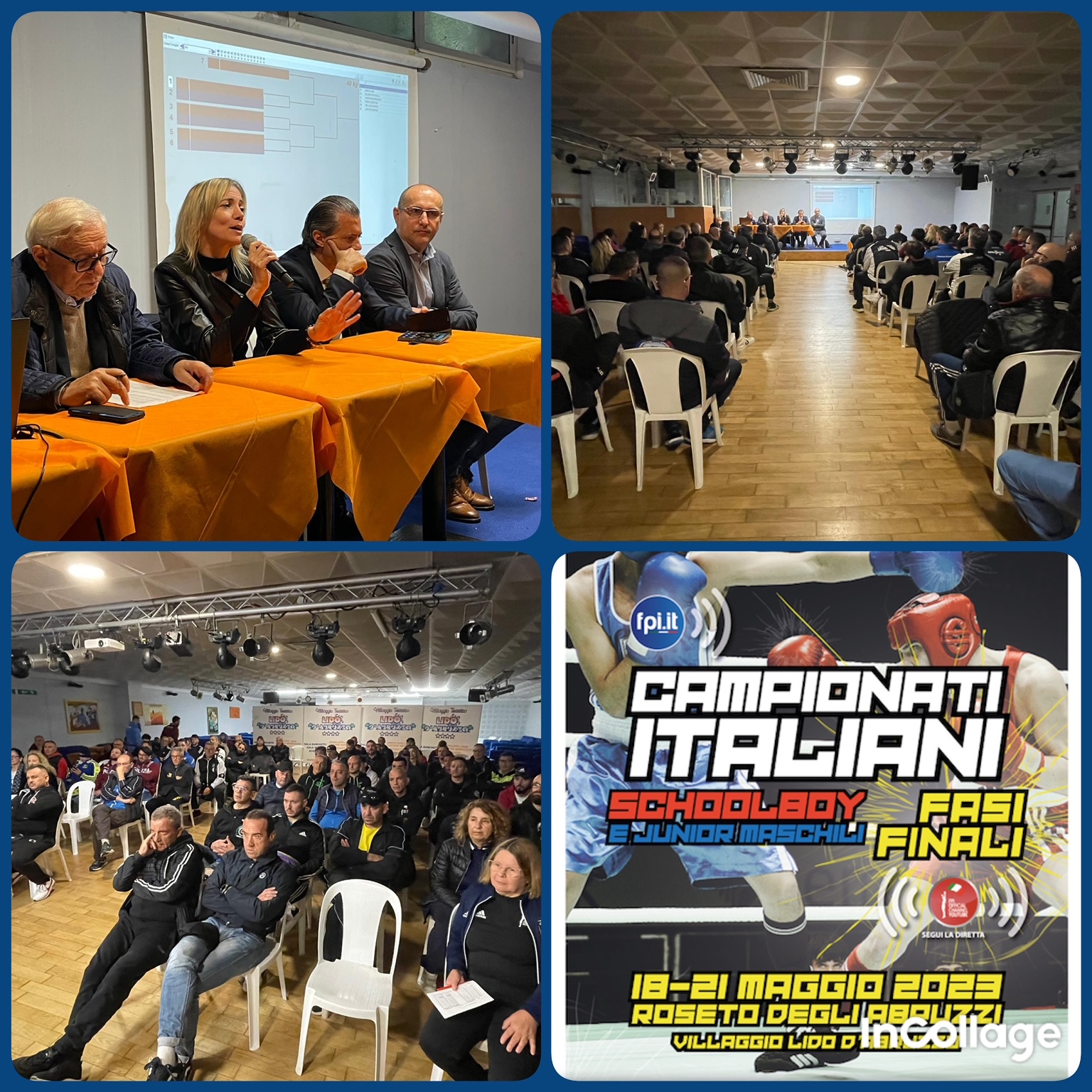 Campionati Italiani Schoolboy/Junior 2023 - Roseto degli Abruzzi 18-21 Maggio: RAGNI E PROGRAMMA DAY 1° - INIZIO MATCH h 14.30 