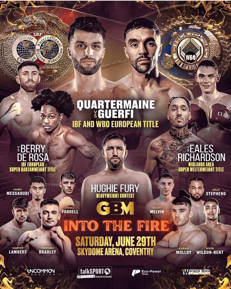 DOMANI 29/6 a Coventry De Rosa vs Berry per l'IBF Continentale Supergallo 