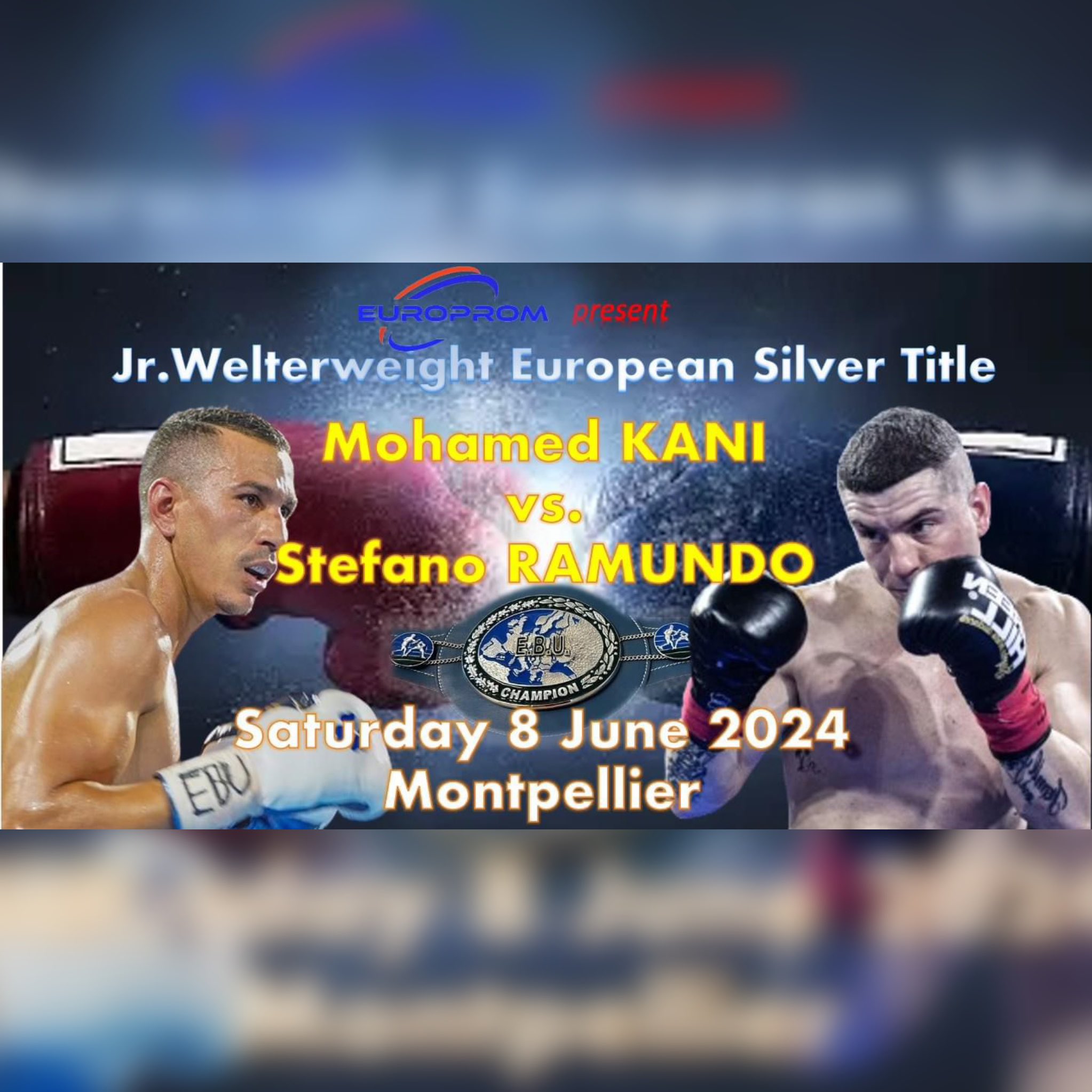 TITOLO EBU SILVER SUPERLEGGERI: IL PROSSIMO 8 GIUGNO STEFANO TURBO IN FRANCIA PER LA SFIDA CON KANI 