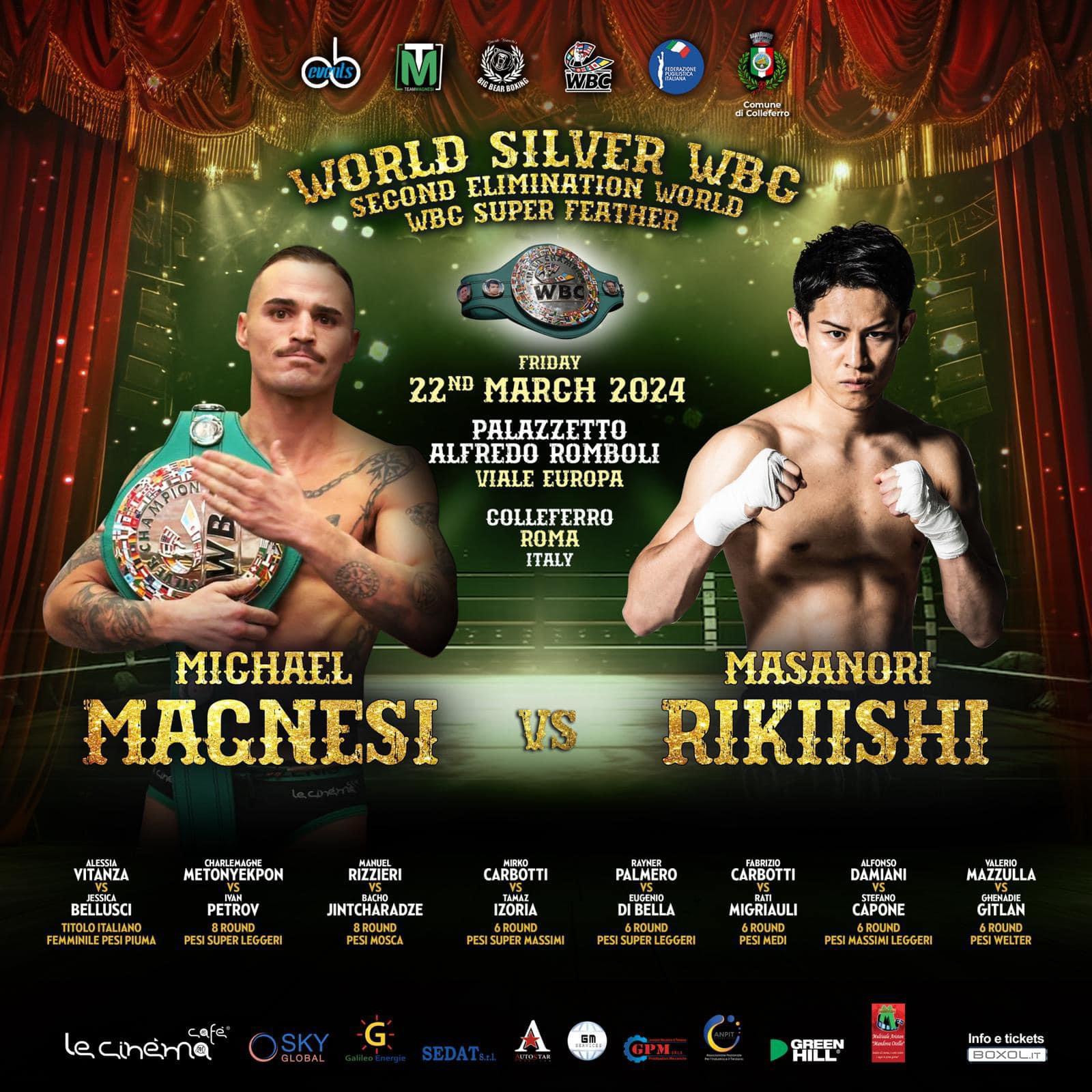 Il 22 marzo a Colleferro Michael Magnesi sul ring per la sua cintura WBC Silver e il pass Mondiale - DIRETTA RAISPORT H 22