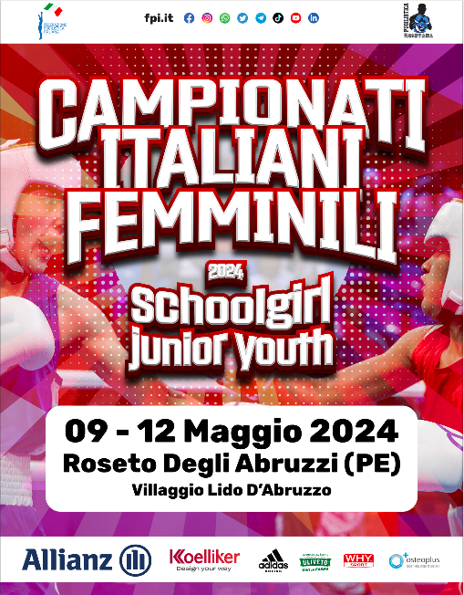 Campionati Italiani Schoolgirl-Junior-Youth 2024: Domani a Roseto degli Abruzzi il via alla Kermesse triocolore 