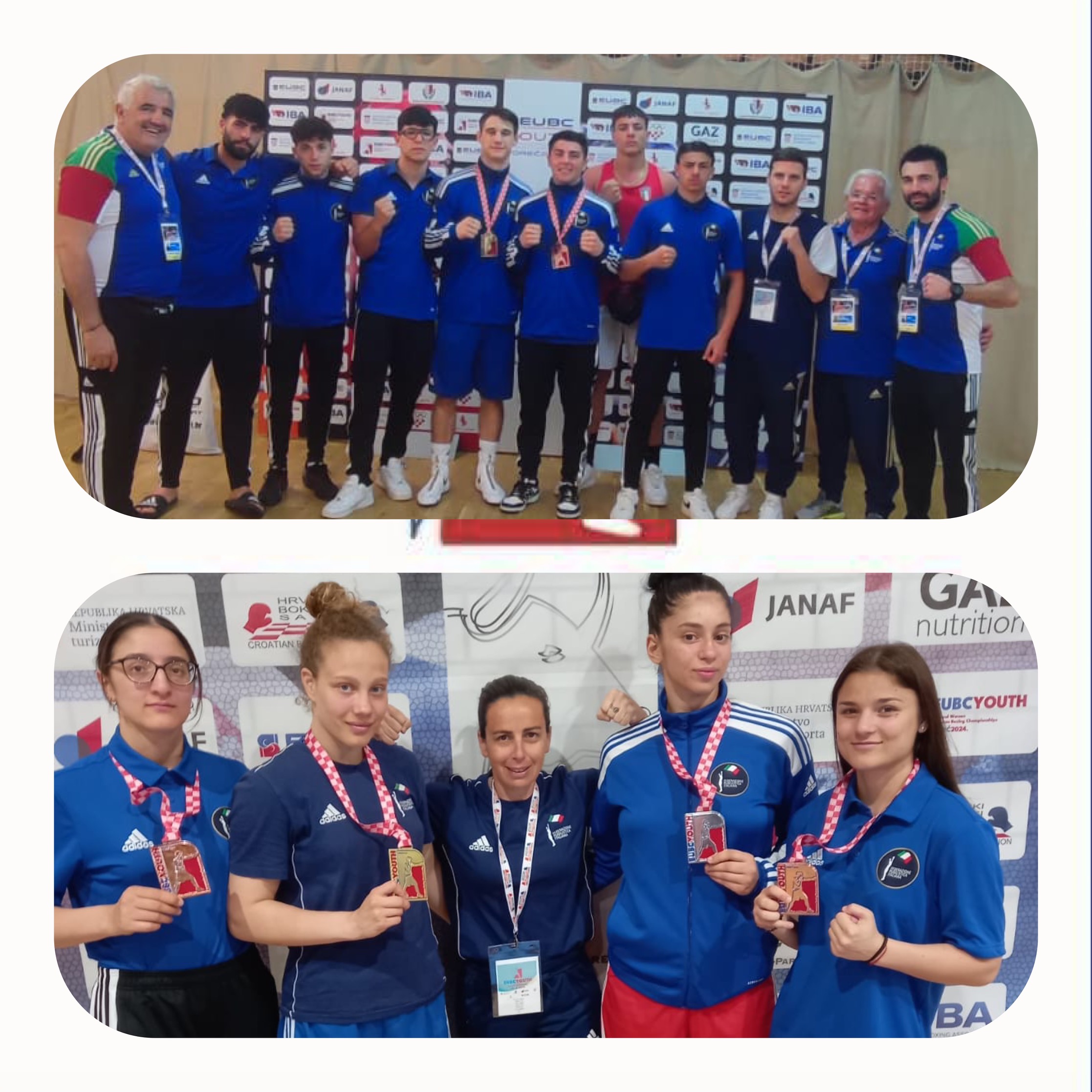 Campionati Europei Youth M/F POREC 2024 -  2 Ori, 1 Argento e 3 Bronzi per L'ITALIA BOXING TEAM 