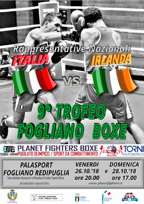 Il PalaSport di Fogliano ReDiPuglia ospiterà una doppia sfida tra un Team Italiano e uno Irlandese 