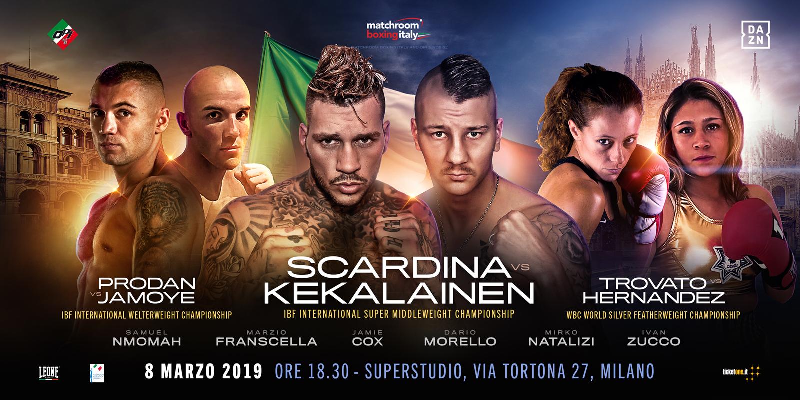 Un mese al secondo grande evento Opi 82-MatchRoom: Main Event Scardina vs Kekelainen Int. IBF Supermedi 