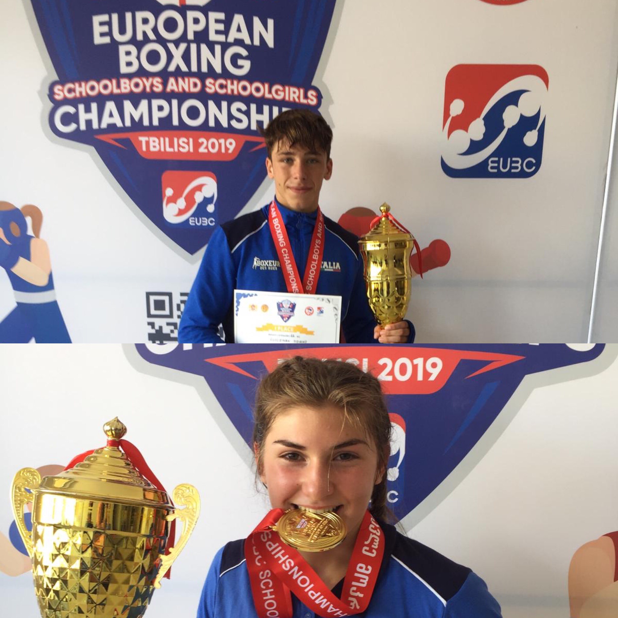 Europei SchoolBoy-Girl Tblisi2019: Doppio oro Azzurro nella prima giornata delle finali, domani altri 3 azzurri sul RING #ItaBoxing