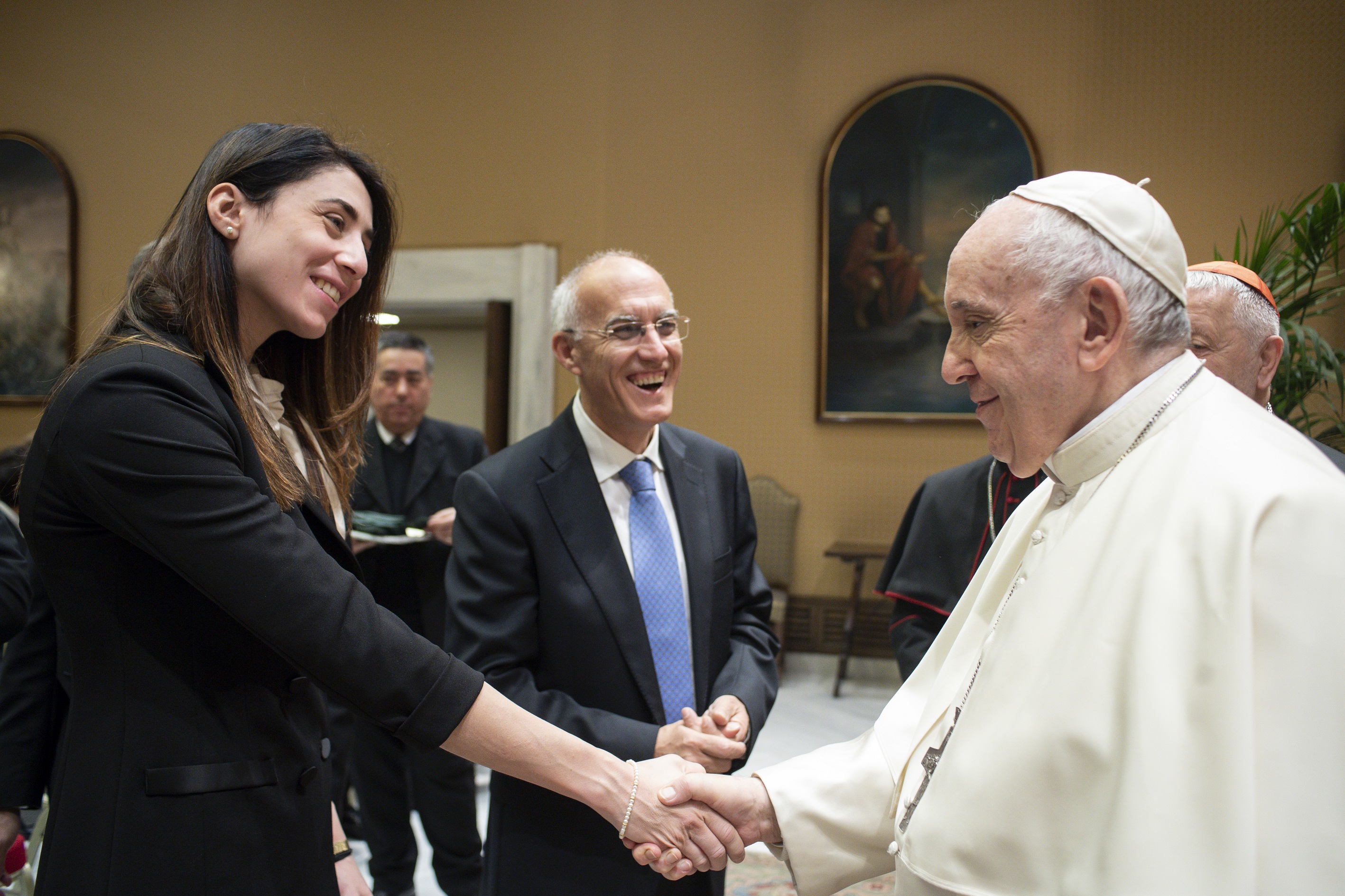 Irma Testa incontra Papa Francesco ed allena i bambini di SSF