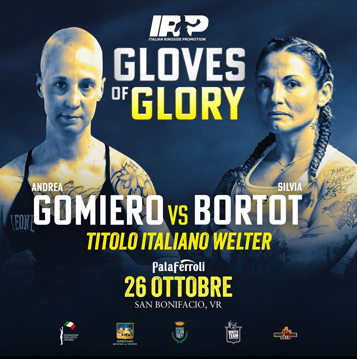 Titolo Italiano Welter: Il prossimo 26 ottobre a Verona la sfida tra la Bortot e la Gomiero 
