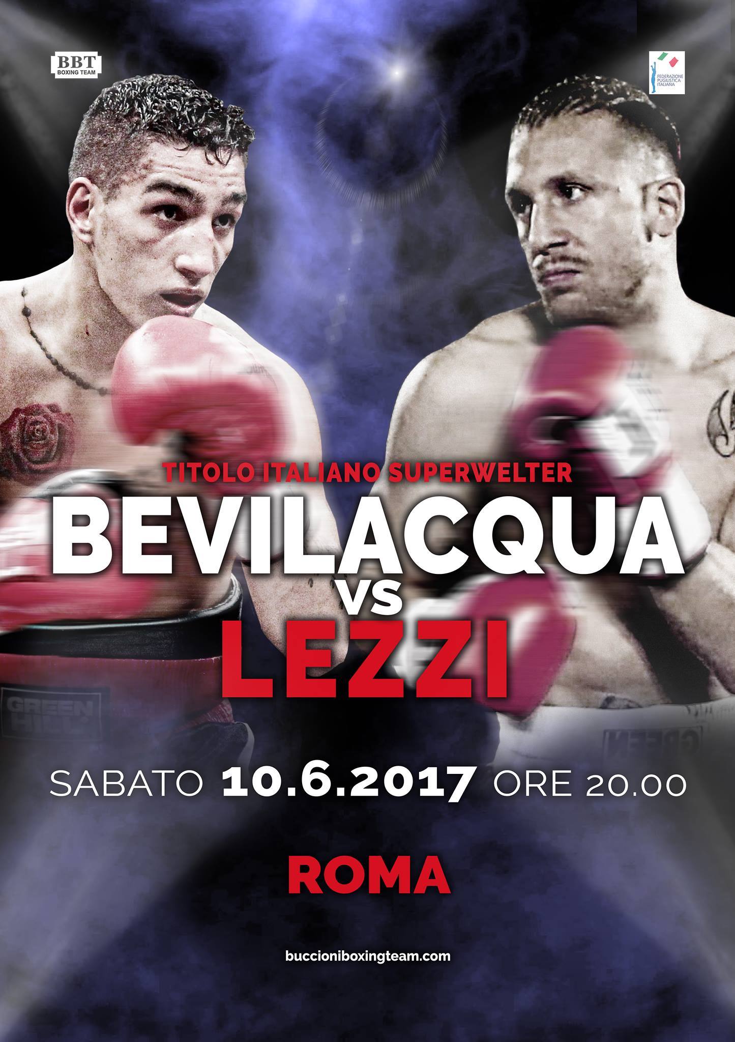 Il 10 Giugno a Roma Bevilacqua vs Lezzi per il Titolo Italiano SuperWelter #ProBoxing 