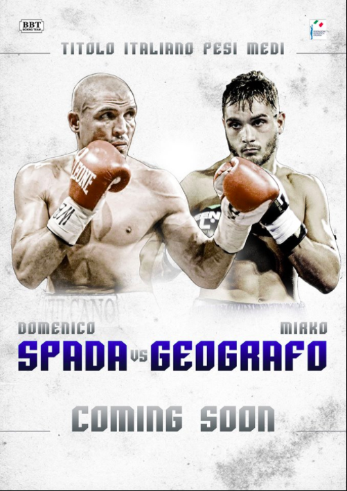 A Roma la sfida per il Titolo Italiano Pesi Medi tra Spada e Geografo #ProBoxing