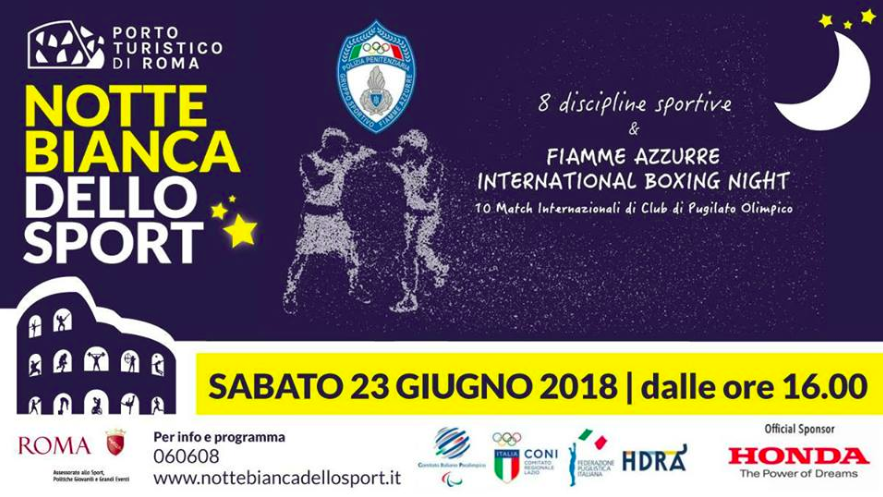 Sabato 23 Giugno a Ostia la Notte Bianca dello Sport con tanti Campioni della Boxe sul ring 