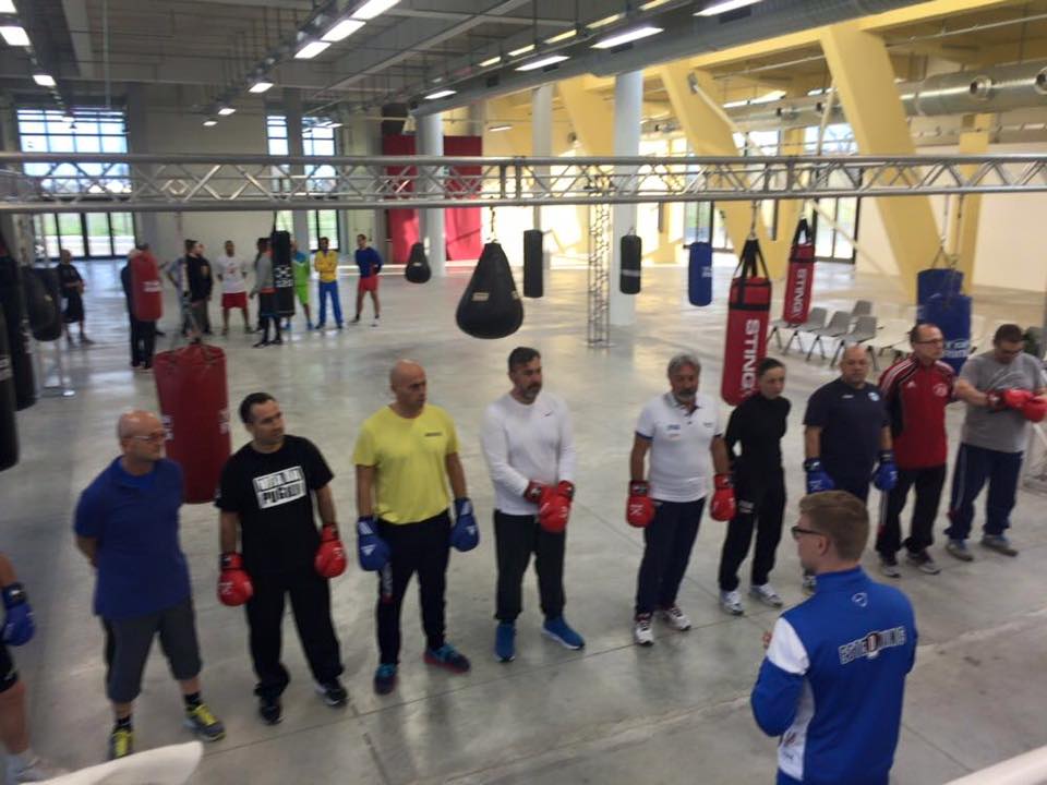 Lezioni Pratiche all'AIBA 2 Star Coach Course in corso ad Assisi