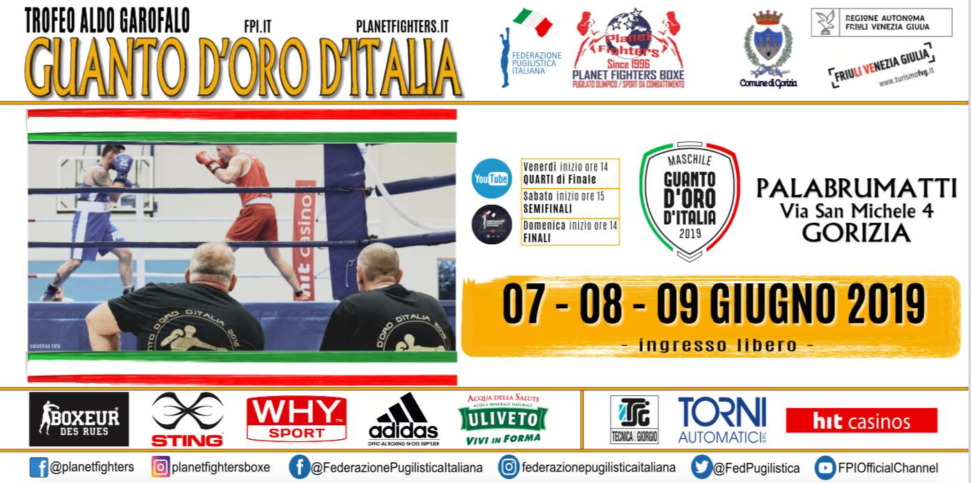 Il 1 Giugno a Gorizia la Conferenza Stampa di Presentazione del Guanto D'Oro 2019 - ELENCO PARTECIPANTI 