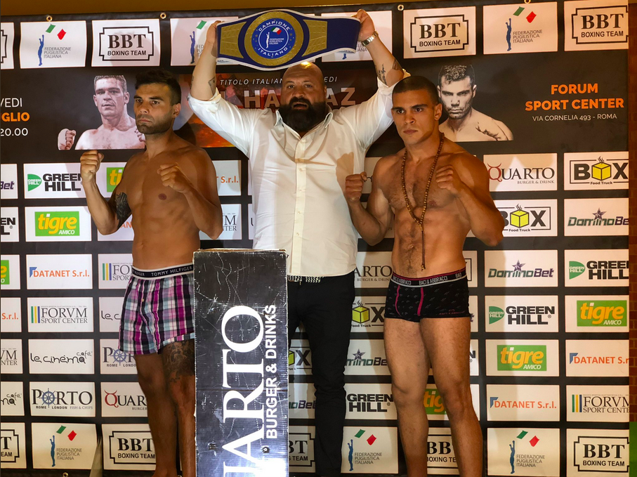 PESO FATTO! Domani al Forum Sport center di Roma El Harraz vs Lecca per il Titolo Italiano Medi - INFO TV E LIVESTREAMING