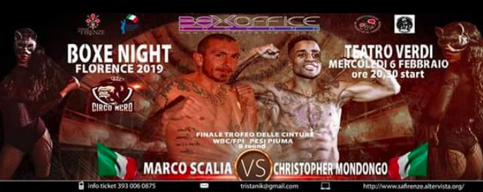 Il 6 Febbraio a Firenze la Finale Trofeo Cinture WBC-FPI Piuma Scalia vs Mondongo #ProBoxing