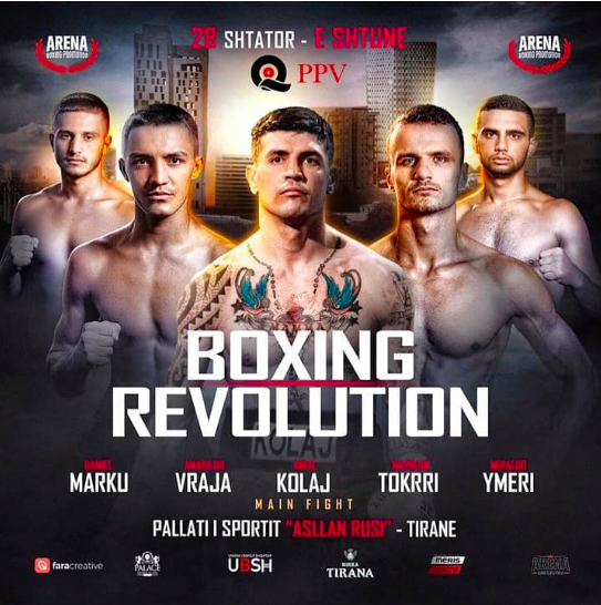 Il 28 settembre a Tirana il ritorno sul ring di Orial Kolaj - INFO LIVESTREAMING 