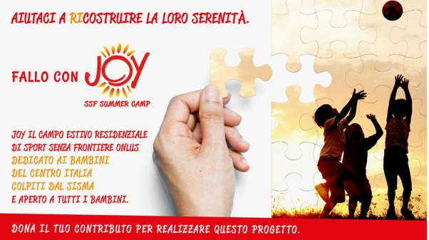  Roby Cammarelle oggi al Centro Estivo JOY di Sport Senza Frontiere