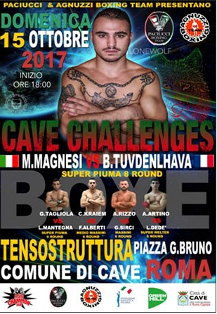 Grande serata di Boxe a Cave, nei Superpiuma vittoria di Magnesi #ProBoxing