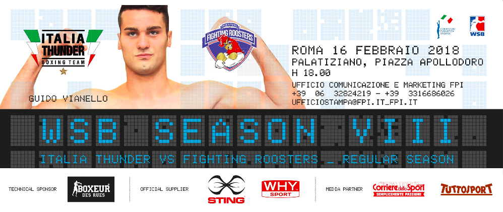 WSB 2018 Day 2 - Ecco i Cinque Boxer della Thunder che il 16 sfideranno a Roma i Fighting Roosters #WSB2018 