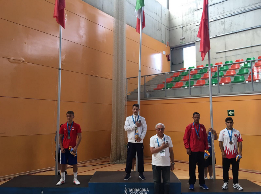 Tarragona 2018 XVIII Giochi del Mediterraneo: FINALISSIME DI SERIO ORO 56 Kg, Mouhiidine Oro 91 Kg, Argento Cavallaro 75 Kg e Bronzo per Cappai 52 Kg