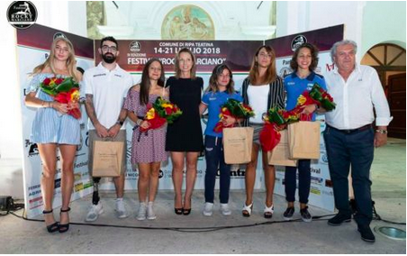 Festival Rocky Marciano – Le premiazione di Alessia Mesiano e delle campionesse europee Youth Biancamaria Tessari e Martina Lapiana