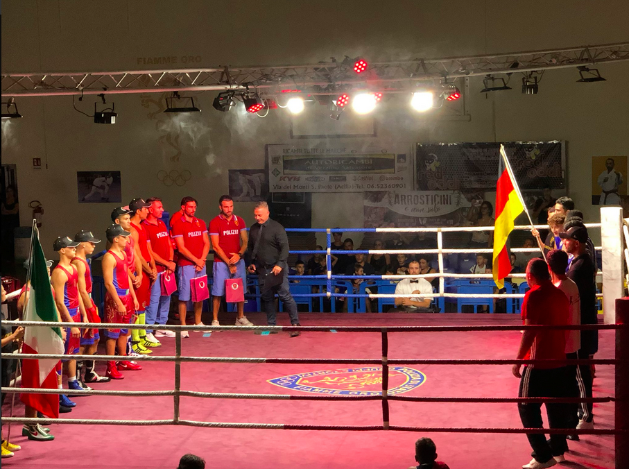 Una vittoria e un pareggio per il team Pugilistico delle Fiamme Oro contro una Compagine Tedesca 