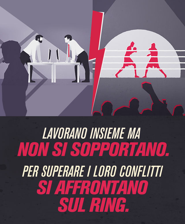 Domenica 6 Dicembre H 23 su Cielo TV Nuova Puntata di Ti Aspetto Fuori.. Quando due Colleghi si allenano sudano in Palestra per poi salire sul Ring