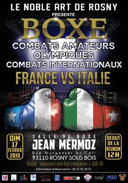 Il 17 Febbraio a Rosny Sous Bois Dual Match Youth Francia vs Italia #ItaBoxing