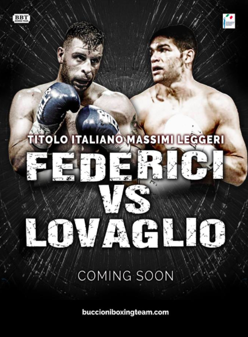 Nel 2018 Federici difenderà il Titolo Italiano dei Cruiser nel match con Lovaglio #ProBoxing