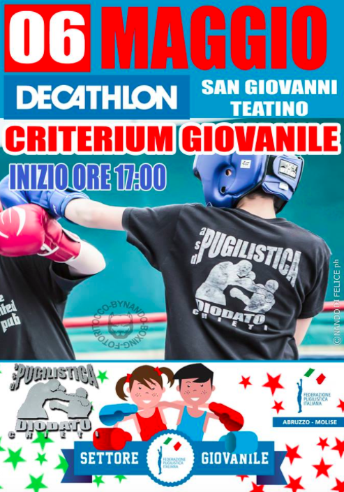 Sabato 6 maggio a Chieti Criterium del CR FPI Abruzzo Molise #GiovanileFPI