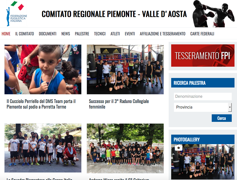 Online il Sito del CR FPI Piemonte Valle D'Aosta 