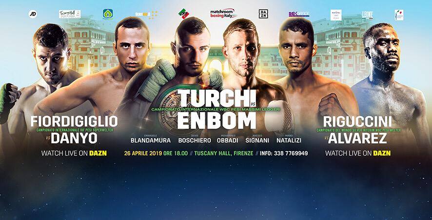 Il 26 Aprile a Firenze nuovo evento targato OPI 82 & Matchroom live su DAZN - INFO PER VEDERE LIVE TUTTI I MATCH 