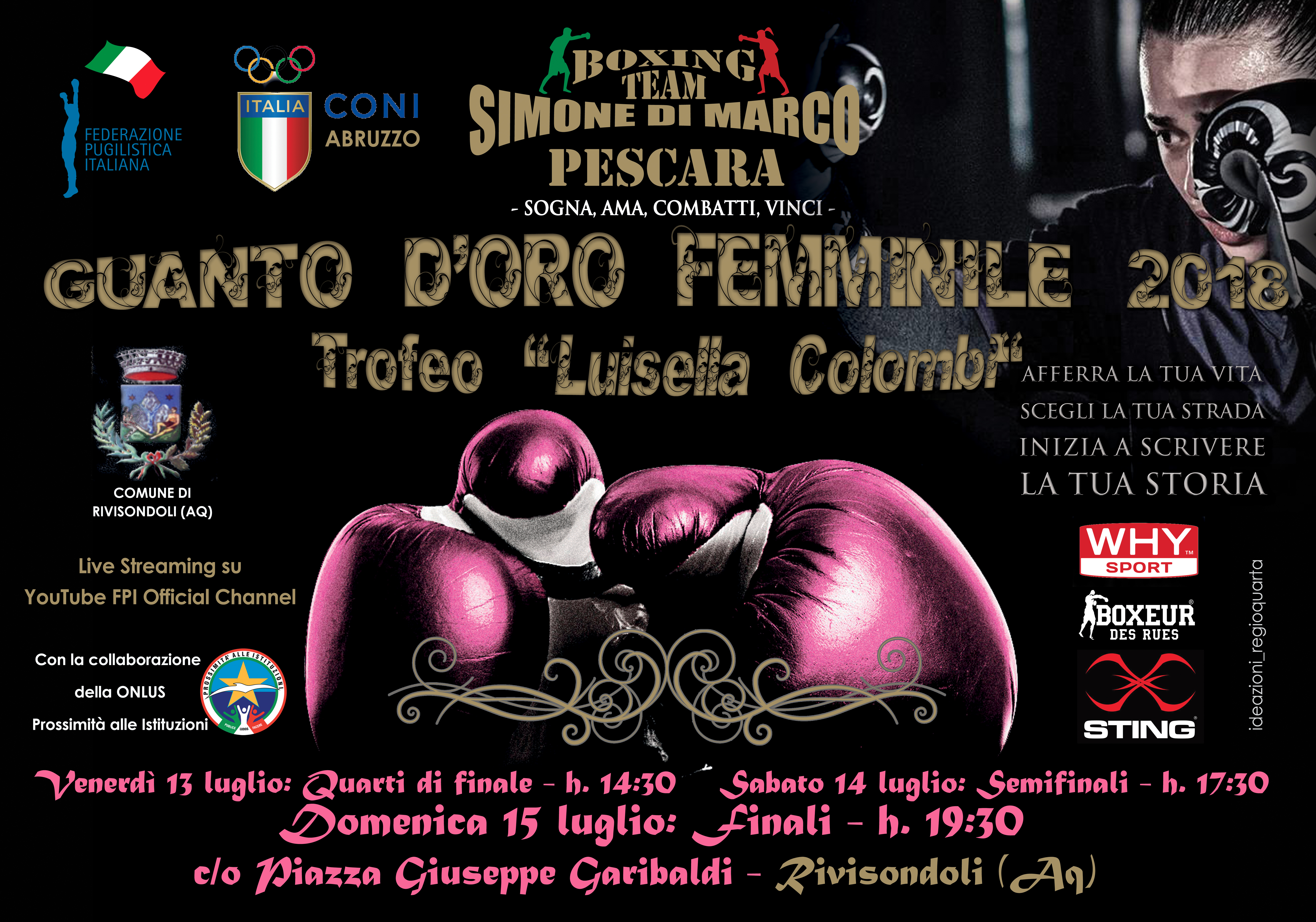 Domani a Rivisondoli la Presentazione dell'edizione 2018 del Guanto D'Oro Femminile #GuantoF18