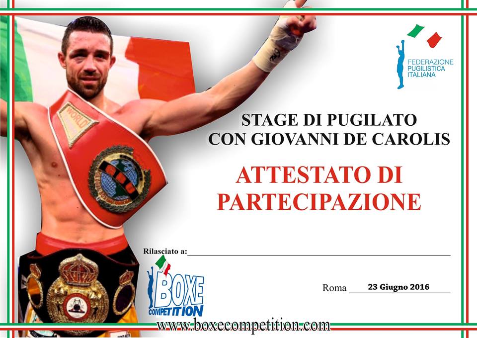 Giovedì 23 Giugno a MondoFitness Stage di Allenamento con Giovanni De Carolis - INFO E DETTAGLI #GymBoxe #BoxeCompetition