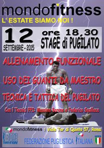 #Prepugilistica: il 12 Settembre a Roma Stage di allenamento funzionale presso l'area FPI Boxe Comeptition di Mondofitness