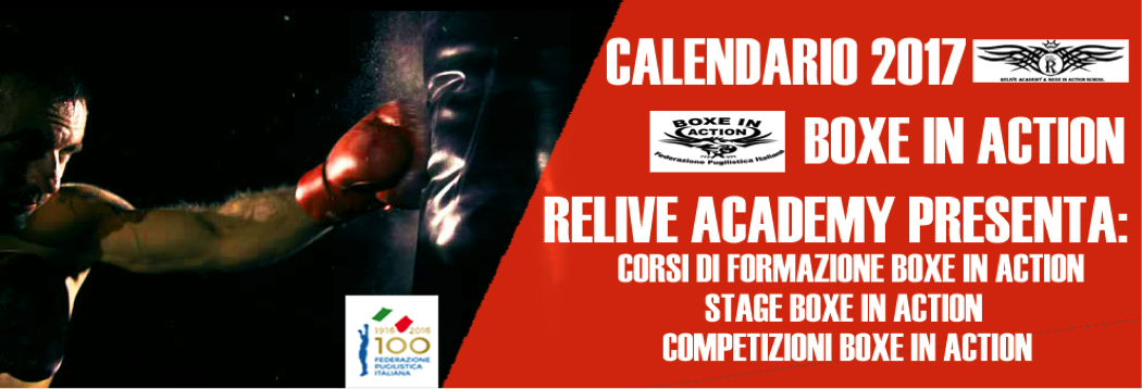 Calendario Corsi e Competizioni Boxe In Action 2017 #GymBoxe #PrePugilistica