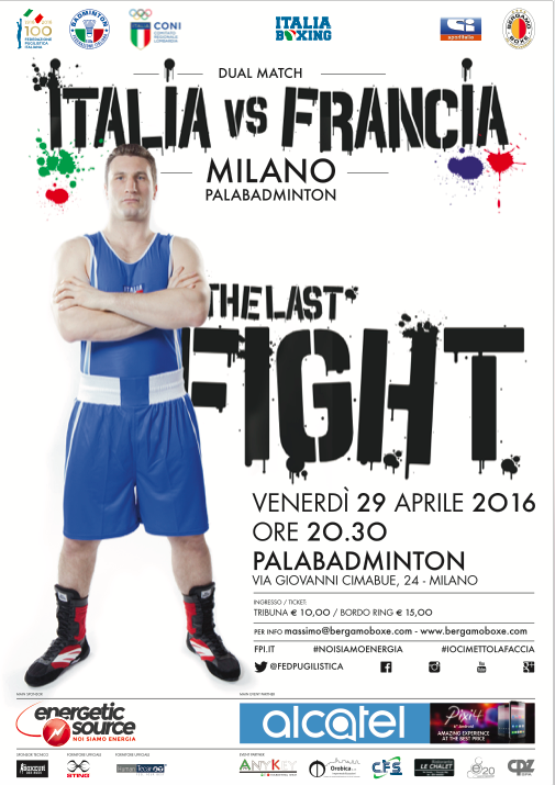 Italia vs Francia (Milano 29.04), ultimo match per Roberto Cammarelle: Presentazione il 28.04 al II Casa di Reclusione di Bollate con Energetic Source e #noisiamoenergia #itaboxing