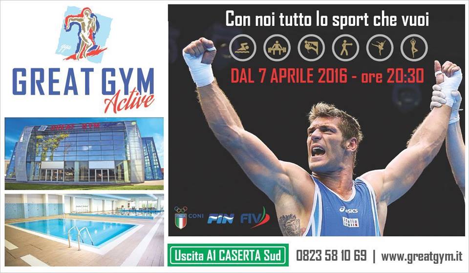 Domani sera H 20.30 a Marcianise l'Inaugurazione della Great Gym di Clemente Tatanka Russo